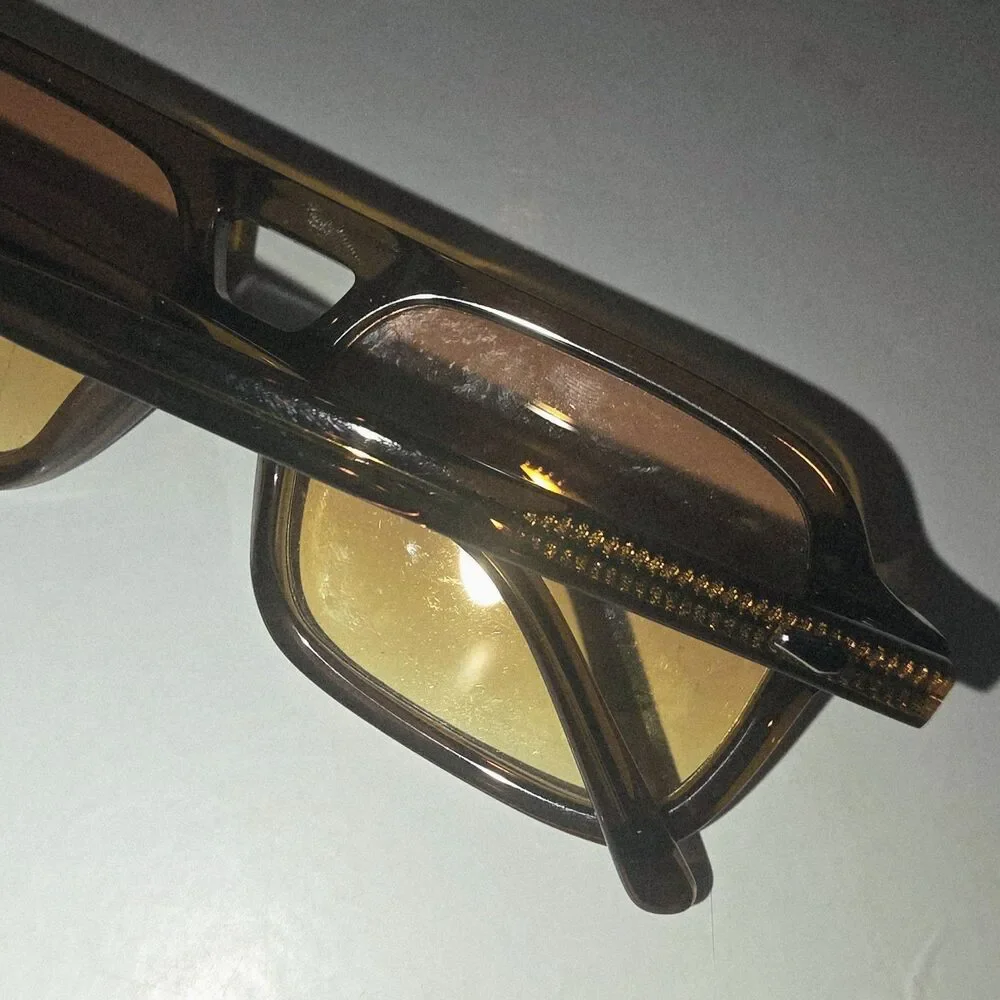 Crap Eyewear The Spaced Ranger Brown Logo Eyeglasses 53-18 & Blk Box Travel Case